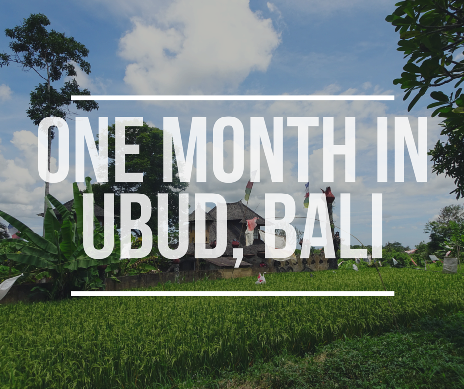 One month in Ubud